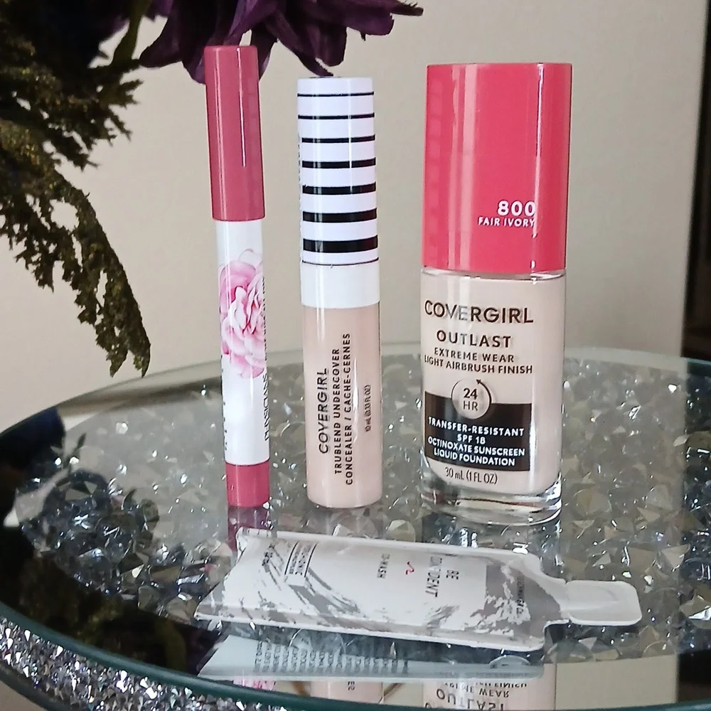 New Covergirl Ivory Foundation, Concealer- Physicians Lip Color Women's Makeup